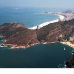 A beleza do Rio, contraste entre as montanhas e o mar.