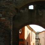 passarelas na cidadela medieval de Borguetto